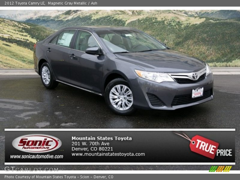 Magnetic Gray Metallic / Ash 2012 Toyota Camry LE
