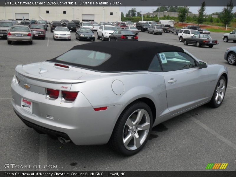 Silver Ice Metallic / Black 2011 Chevrolet Camaro SS/RS Convertible