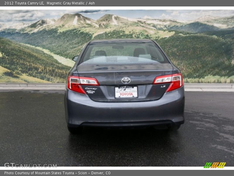 Magnetic Gray Metallic / Ash 2012 Toyota Camry LE