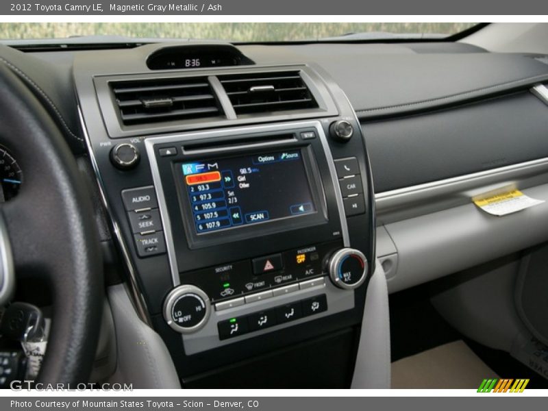 Magnetic Gray Metallic / Ash 2012 Toyota Camry LE