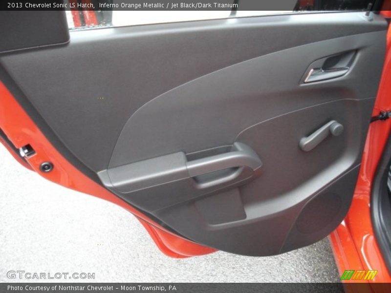 Inferno Orange Metallic / Jet Black/Dark Titanium 2013 Chevrolet Sonic LS Hatch