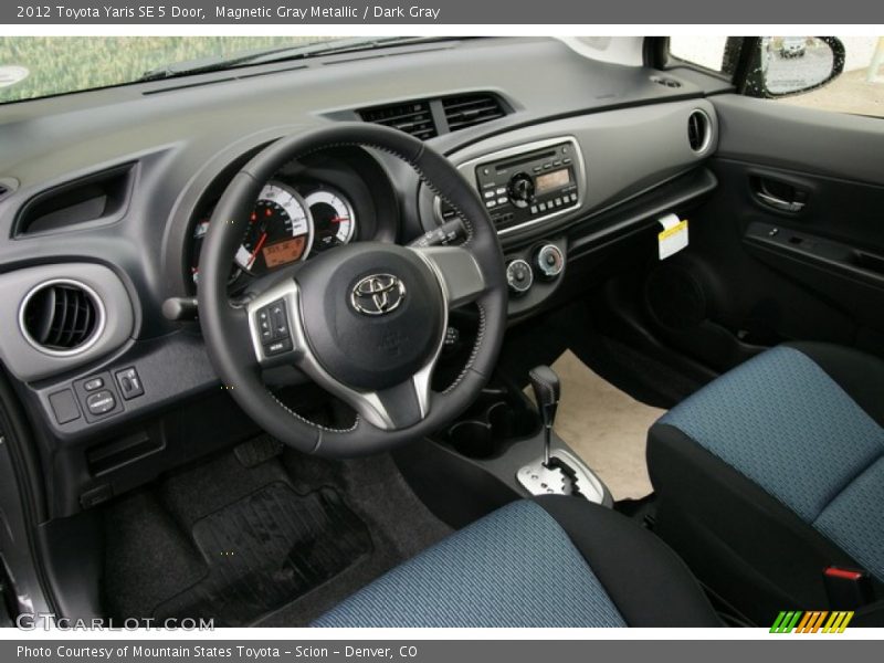 Magnetic Gray Metallic / Dark Gray 2012 Toyota Yaris SE 5 Door