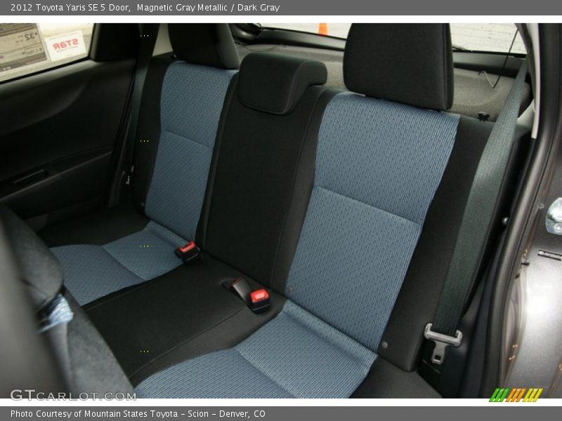 Magnetic Gray Metallic / Dark Gray 2012 Toyota Yaris SE 5 Door