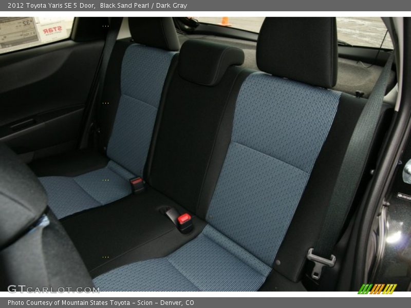 Black Sand Pearl / Dark Gray 2012 Toyota Yaris SE 5 Door