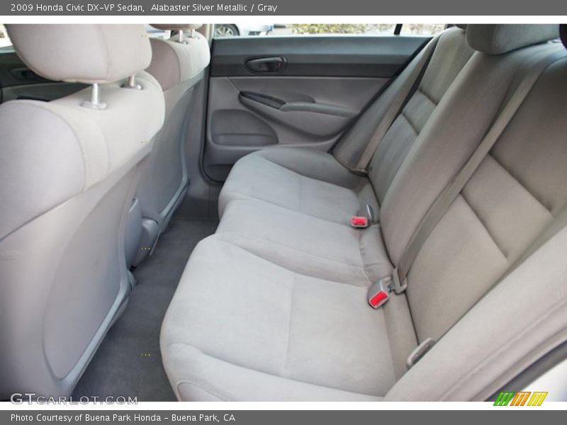 Rear Seat of 2009 Civic DX-VP Sedan