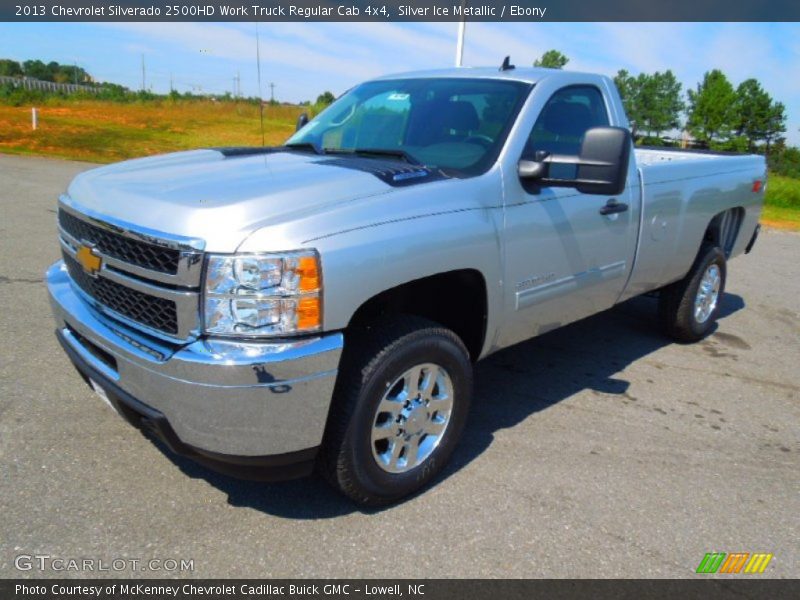 Silver Ice Metallic / Ebony 2013 Chevrolet Silverado 2500HD Work Truck Regular Cab 4x4