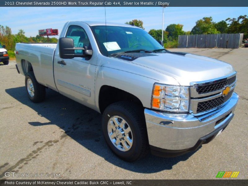 Silver Ice Metallic / Ebony 2013 Chevrolet Silverado 2500HD Work Truck Regular Cab 4x4