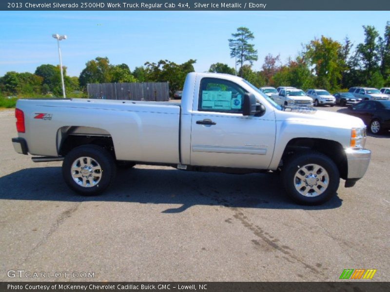 Silver Ice Metallic / Ebony 2013 Chevrolet Silverado 2500HD Work Truck Regular Cab 4x4