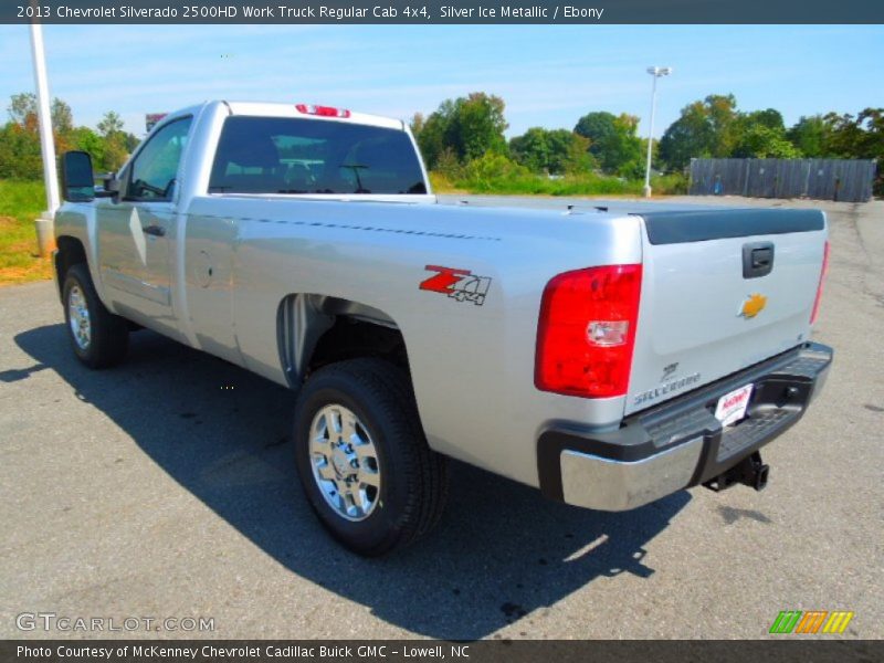 Silver Ice Metallic / Ebony 2013 Chevrolet Silverado 2500HD Work Truck Regular Cab 4x4