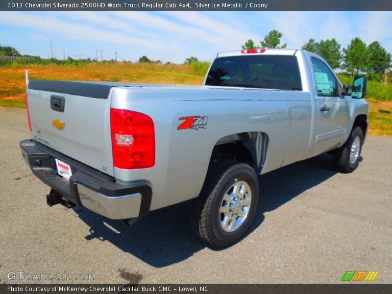 Silver Ice Metallic / Ebony 2013 Chevrolet Silverado 2500HD Work Truck Regular Cab 4x4