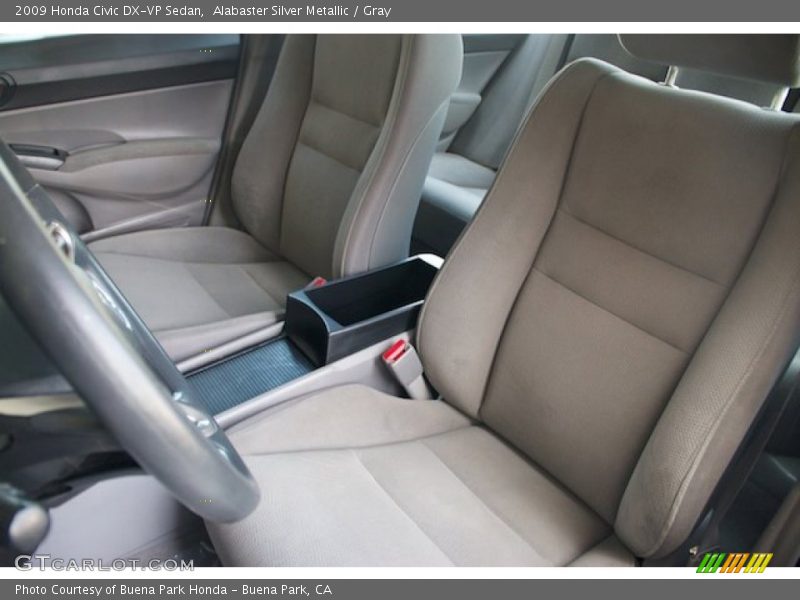 Alabaster Silver Metallic / Gray 2009 Honda Civic DX-VP Sedan