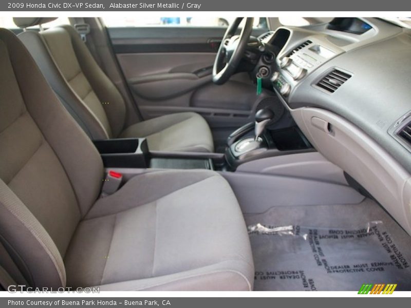 Alabaster Silver Metallic / Gray 2009 Honda Civic DX-VP Sedan