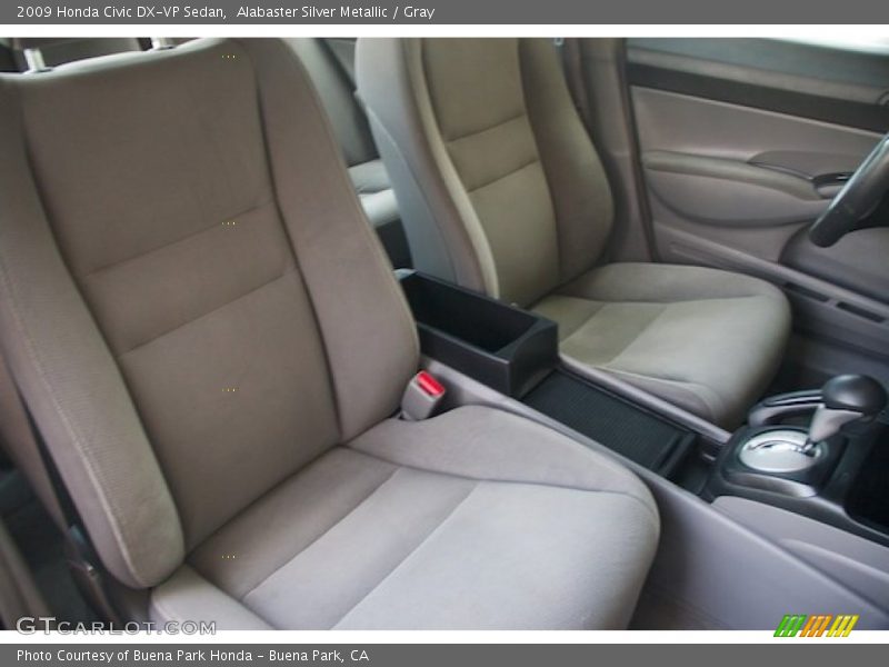 Alabaster Silver Metallic / Gray 2009 Honda Civic DX-VP Sedan