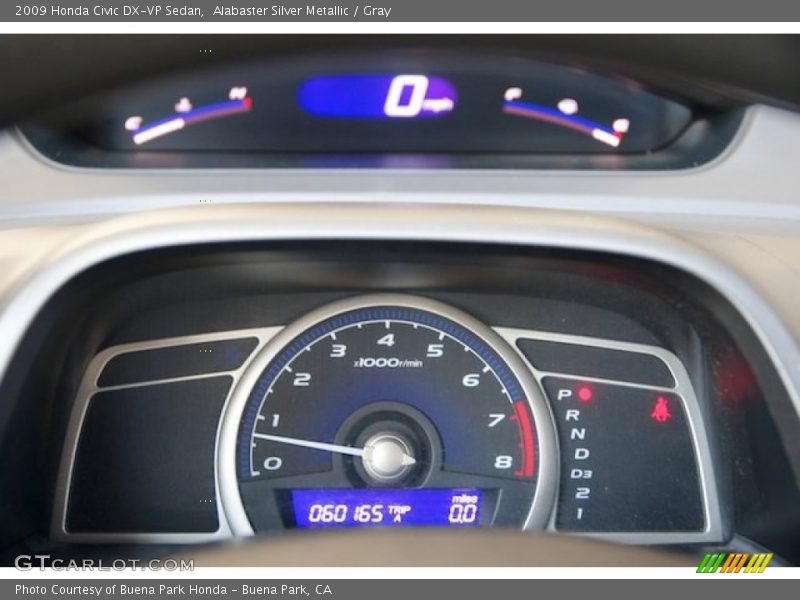 Alabaster Silver Metallic / Gray 2009 Honda Civic DX-VP Sedan