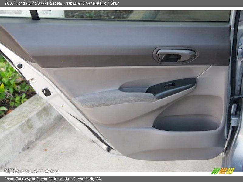 Alabaster Silver Metallic / Gray 2009 Honda Civic DX-VP Sedan