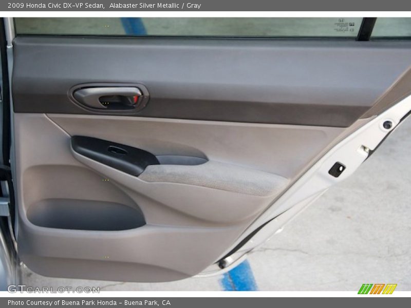 Alabaster Silver Metallic / Gray 2009 Honda Civic DX-VP Sedan