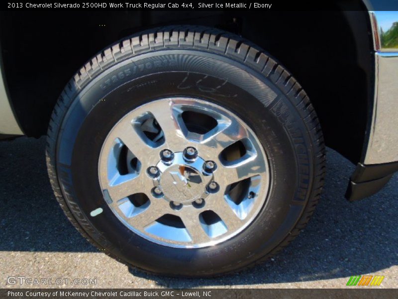 Silver Ice Metallic / Ebony 2013 Chevrolet Silverado 2500HD Work Truck Regular Cab 4x4