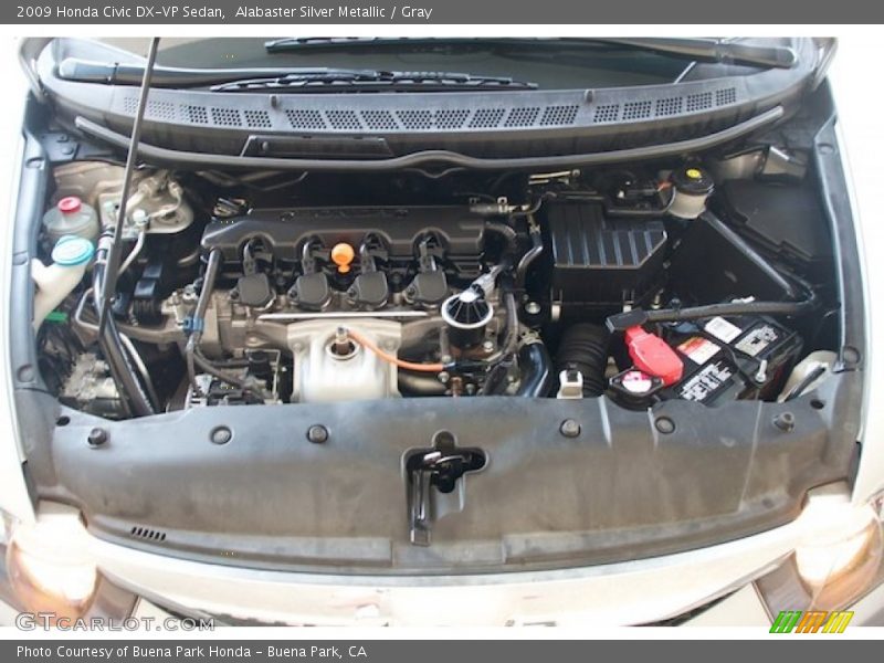 Alabaster Silver Metallic / Gray 2009 Honda Civic DX-VP Sedan