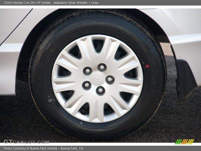 Alabaster Silver Metallic / Gray 2009 Honda Civic DX-VP Sedan