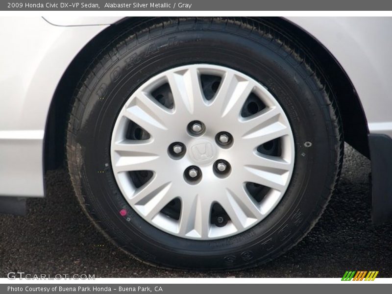 Alabaster Silver Metallic / Gray 2009 Honda Civic DX-VP Sedan
