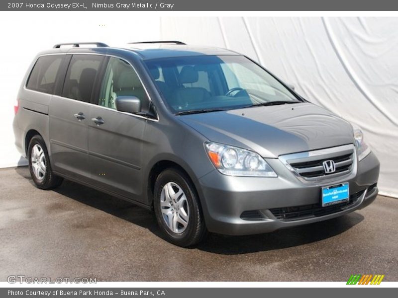 Nimbus Gray Metallic / Gray 2007 Honda Odyssey EX-L