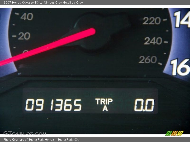 Nimbus Gray Metallic / Gray 2007 Honda Odyssey EX-L