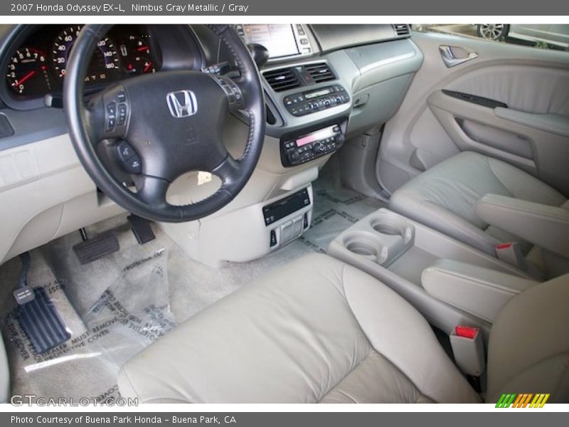 Nimbus Gray Metallic / Gray 2007 Honda Odyssey EX-L