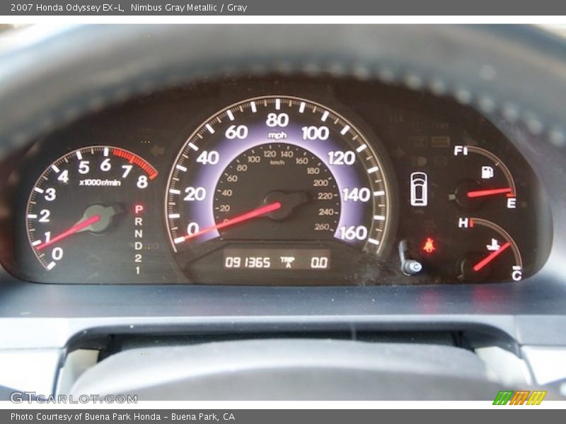 Nimbus Gray Metallic / Gray 2007 Honda Odyssey EX-L