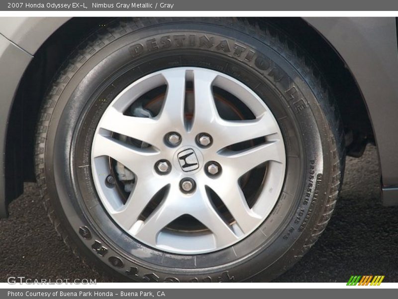 Nimbus Gray Metallic / Gray 2007 Honda Odyssey EX-L