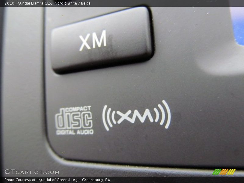 Nordic White / Beige 2010 Hyundai Elantra GLS