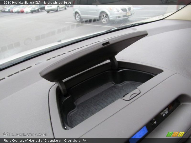 Nordic White / Beige 2010 Hyundai Elantra GLS