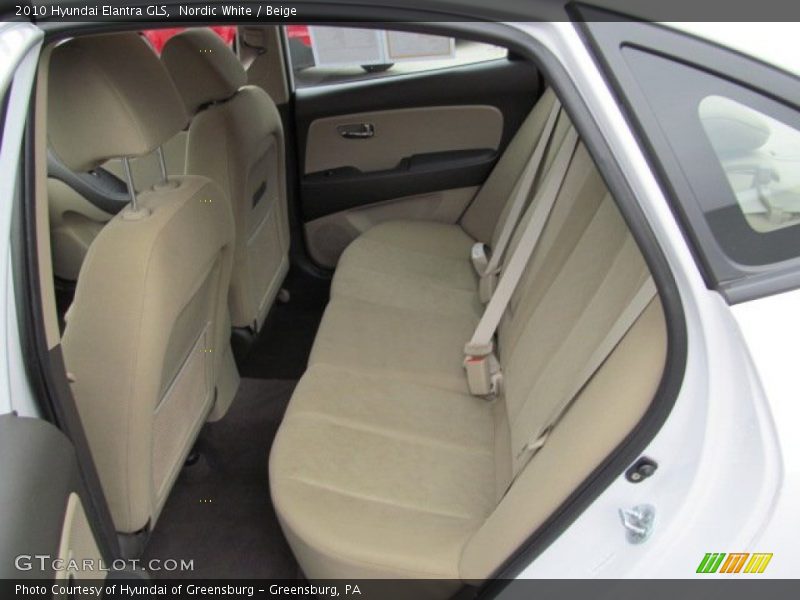Nordic White / Beige 2010 Hyundai Elantra GLS