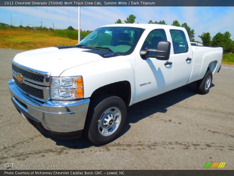 Summit White / Dark Titanium 2013 Chevrolet Silverado 2500HD Work Truck Crew Cab