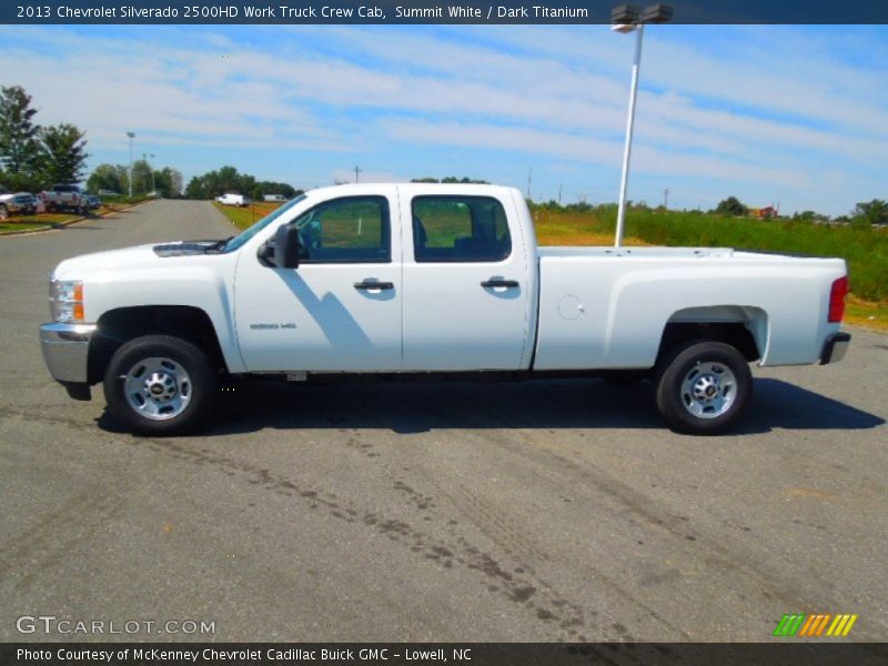 Summit White / Dark Titanium 2013 Chevrolet Silverado 2500HD Work Truck Crew Cab