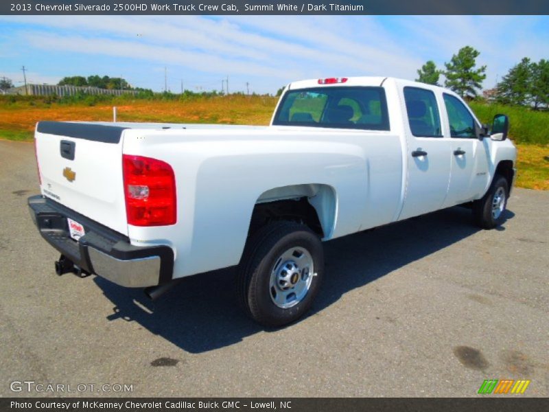 Summit White / Dark Titanium 2013 Chevrolet Silverado 2500HD Work Truck Crew Cab