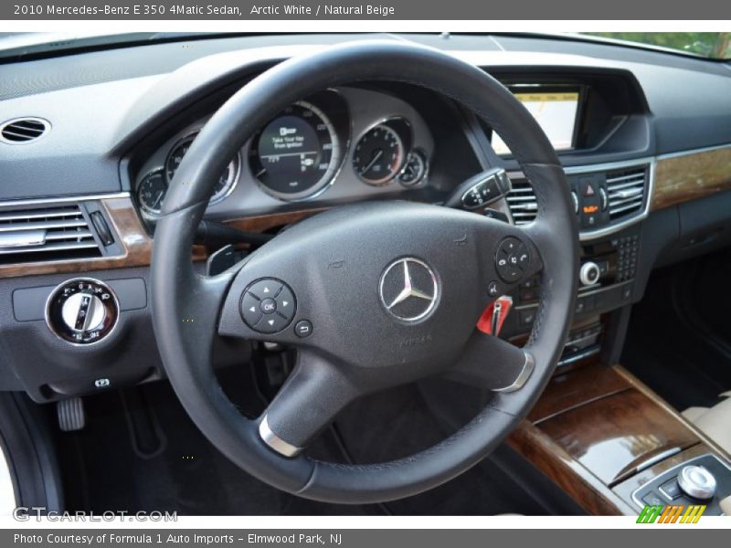 Arctic White / Natural Beige 2010 Mercedes-Benz E 350 4Matic Sedan