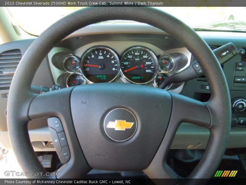 Summit White / Dark Titanium 2013 Chevrolet Silverado 2500HD Work Truck Crew Cab