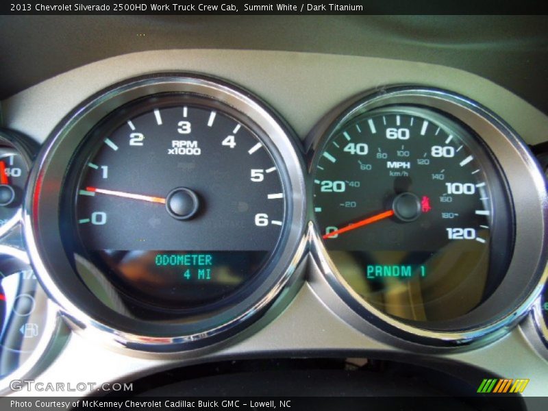 Summit White / Dark Titanium 2013 Chevrolet Silverado 2500HD Work Truck Crew Cab