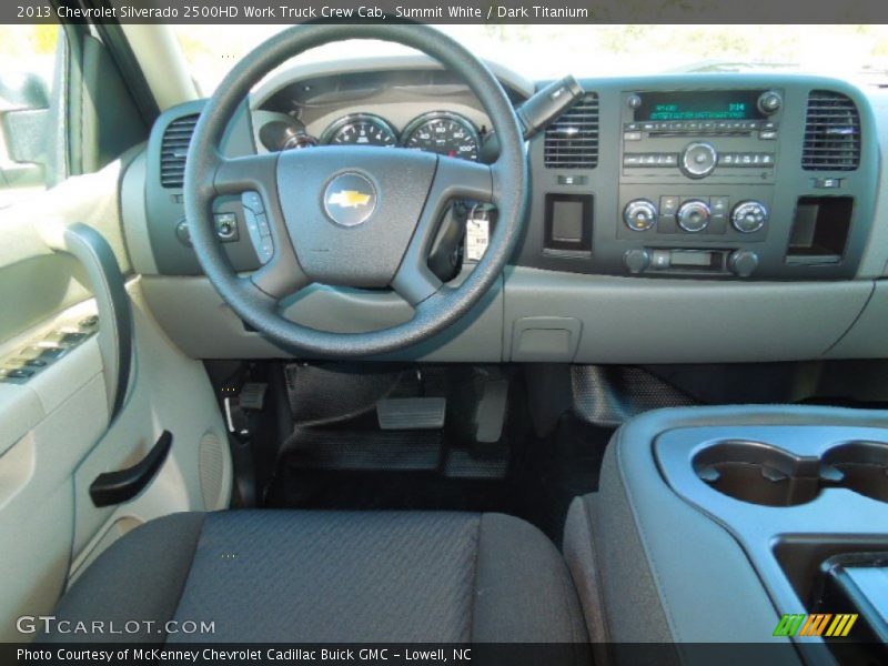 Summit White / Dark Titanium 2013 Chevrolet Silverado 2500HD Work Truck Crew Cab