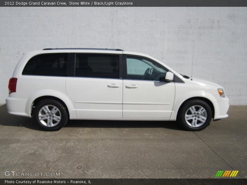 Stone White / Black/Light Graystone 2012 Dodge Grand Caravan Crew
