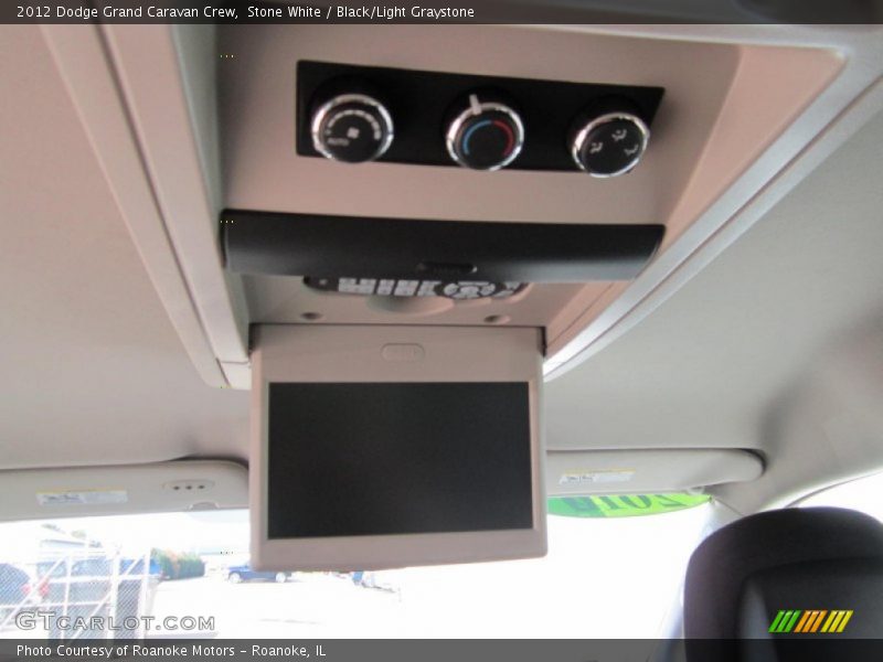 Stone White / Black/Light Graystone 2012 Dodge Grand Caravan Crew