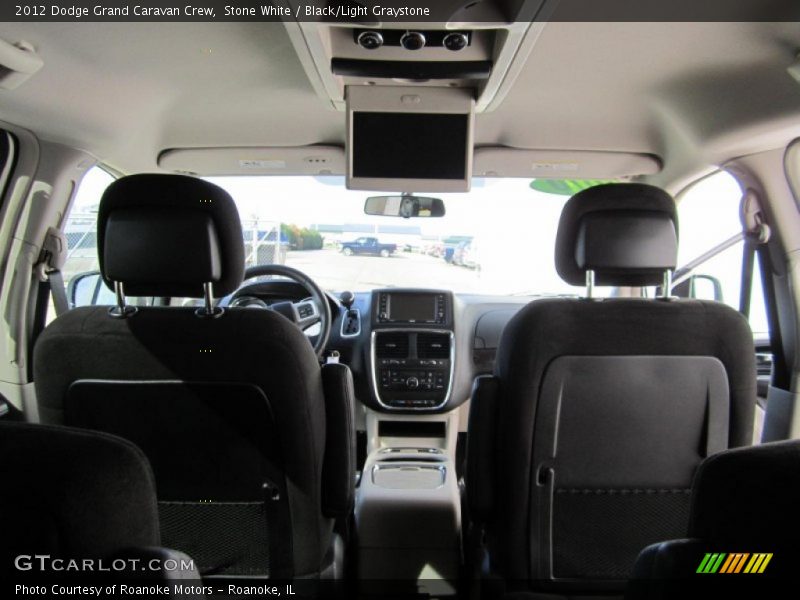 Stone White / Black/Light Graystone 2012 Dodge Grand Caravan Crew