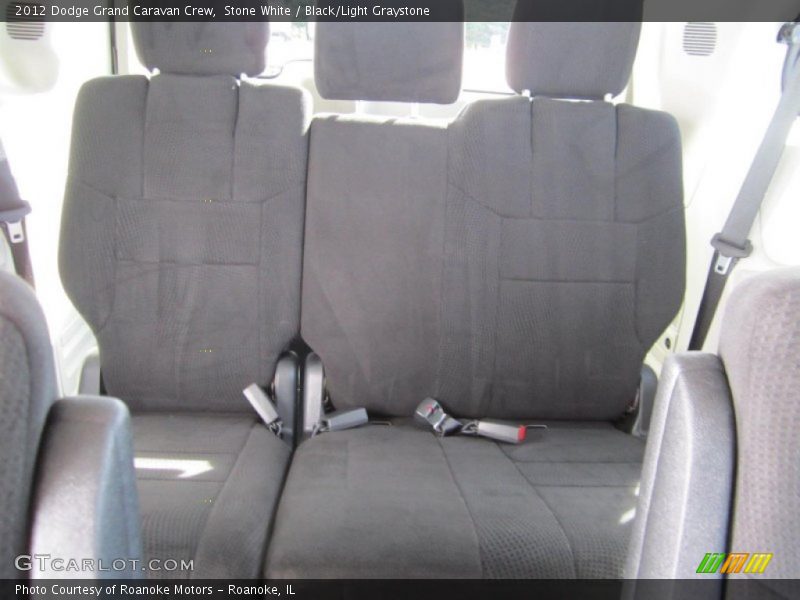 Stone White / Black/Light Graystone 2012 Dodge Grand Caravan Crew