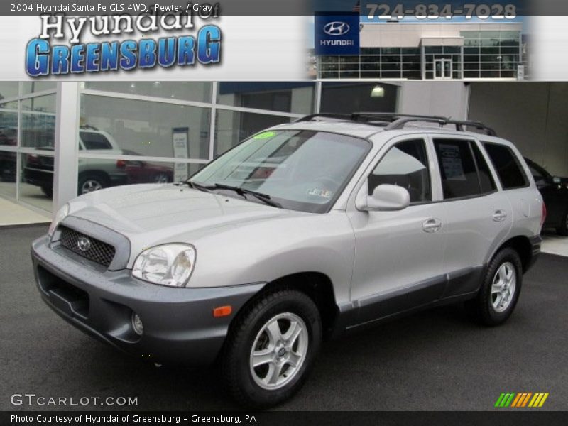 Pewter / Gray 2004 Hyundai Santa Fe GLS 4WD