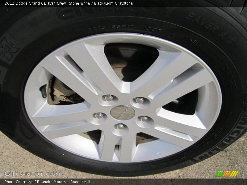 Stone White / Black/Light Graystone 2012 Dodge Grand Caravan Crew