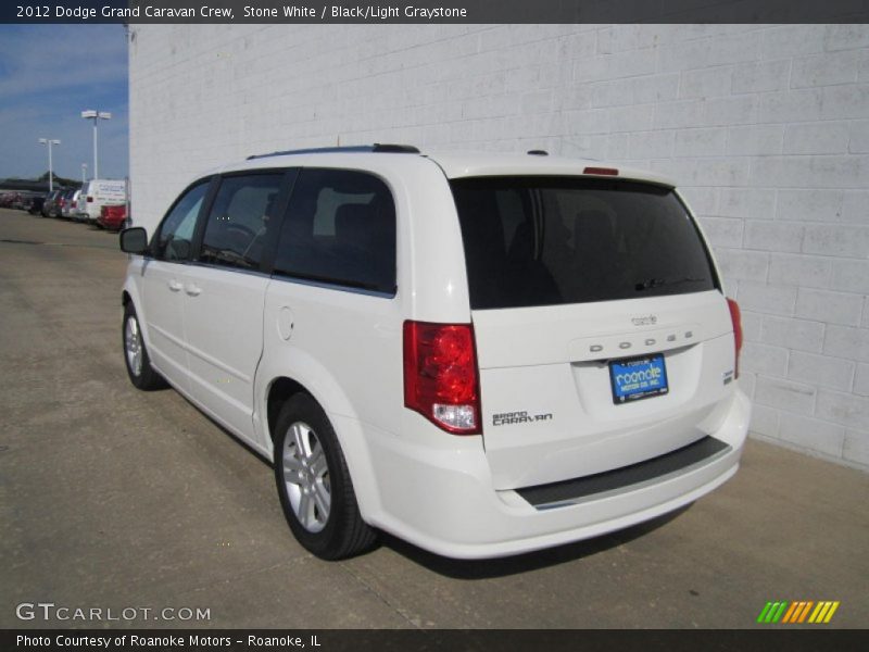 Stone White / Black/Light Graystone 2012 Dodge Grand Caravan Crew
