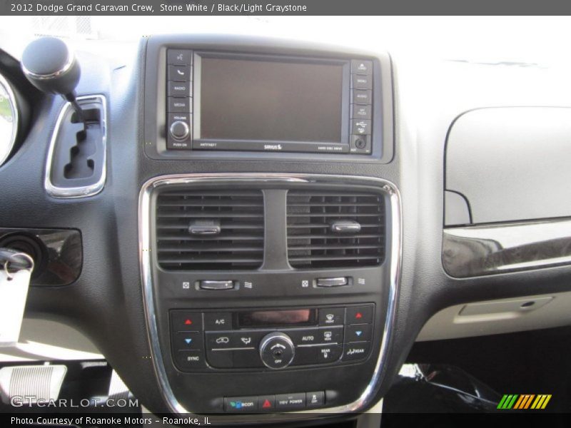 Stone White / Black/Light Graystone 2012 Dodge Grand Caravan Crew
