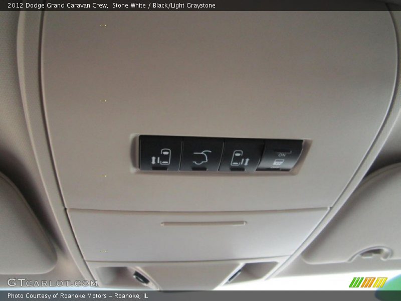 Stone White / Black/Light Graystone 2012 Dodge Grand Caravan Crew