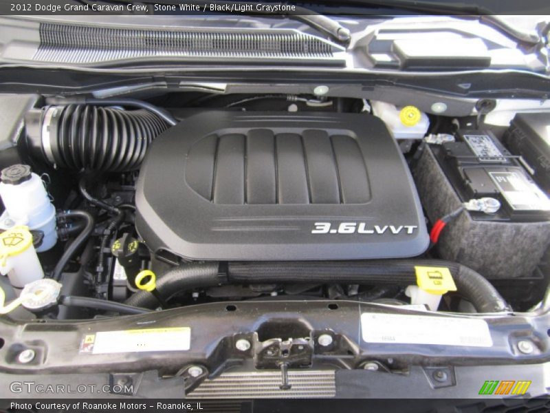 Stone White / Black/Light Graystone 2012 Dodge Grand Caravan Crew