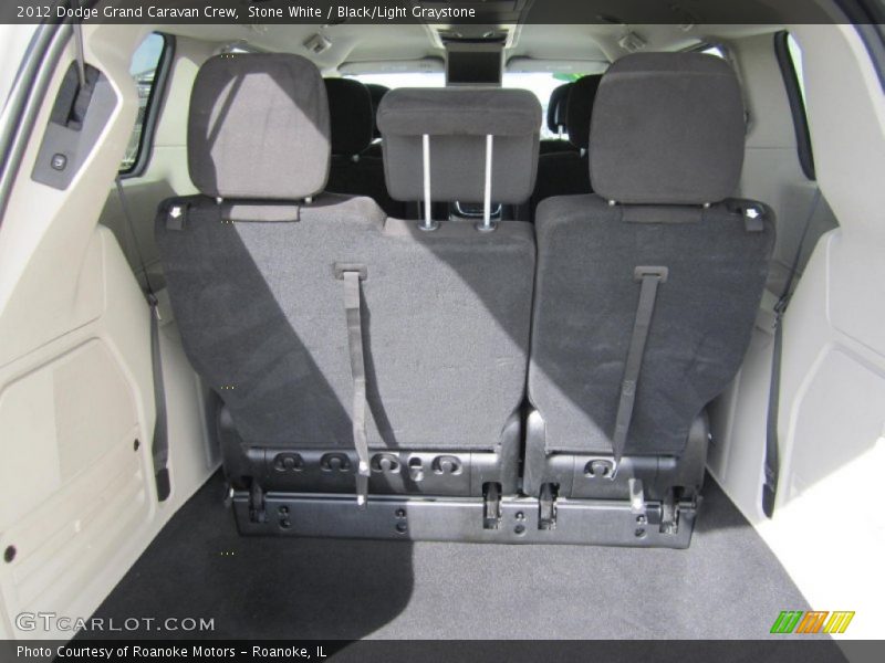 Stone White / Black/Light Graystone 2012 Dodge Grand Caravan Crew